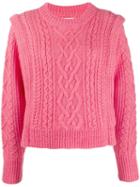 Isabel Marant Étoile Cable Knit Sweater - Pink