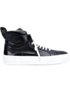 Armando Cabral Mercer Hi-top Sneakers, Men's, Size: 44, Black, Calf Leather/rubber