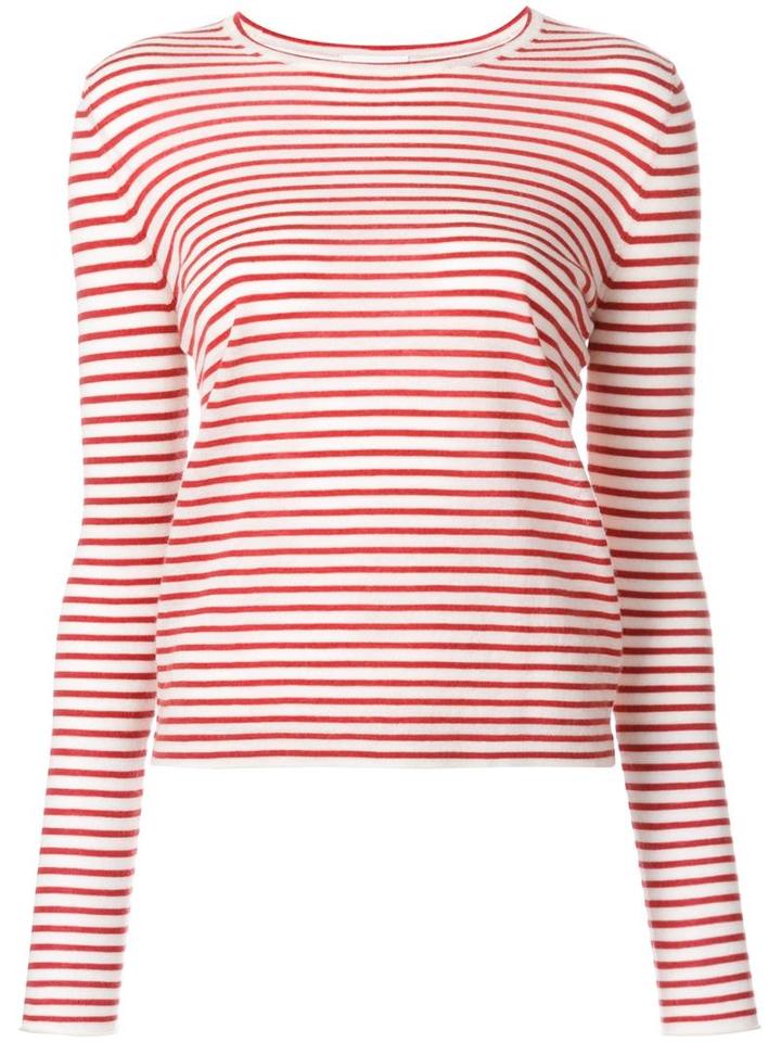 Forte Forte Striped Jumper, Women's, Size: Ii, White, Cashmere/wool