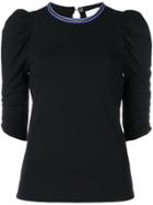 See By Chloé Puff Sleeve Top - Black