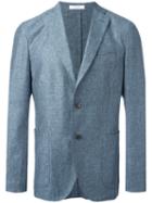 Boglioli Two-button Blazer, Men's, Size: 52, Blue, Silk/nylon/acetate/cupro