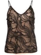 Jason Wu Collection Lace Detail Camisole Top - Black