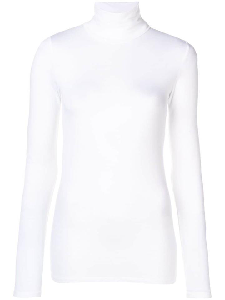 Majestic Filatures Roll-neck Top - White