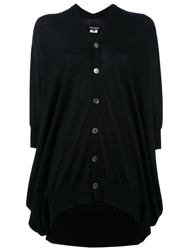 Junya Watanabe Comme Des Garçons Flared Buttoned Cardigan, Women's, Size: Medium, Black, Wool