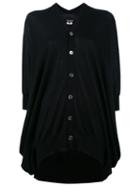 Junya Watanabe Comme Des Garçons Flared Buttoned Cardigan, Women's, Size: Medium, Black, Wool