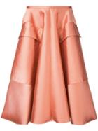 Rochas - Pleated Skirt - Women - Silk/cotton/polyester/wool - 40, Pink/purple, Silk/cotton/polyester/wool