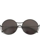 Sener Besim Round Shaped Sunglasses - Black