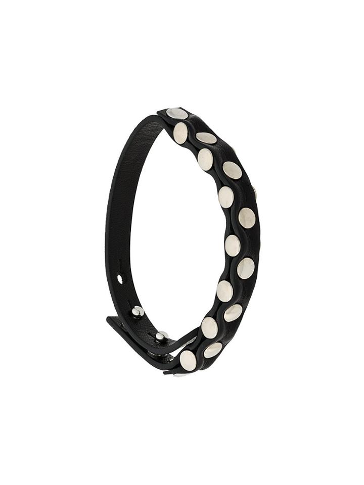 Ann Demeulemeester Blanche Studded Bracelet - Black