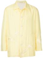 Yohji Yamamoto Vintage Embroidered Shirt Jacket - Yellow & Orange