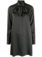 Nili Lotan Polka-dot Silk Dress - Black