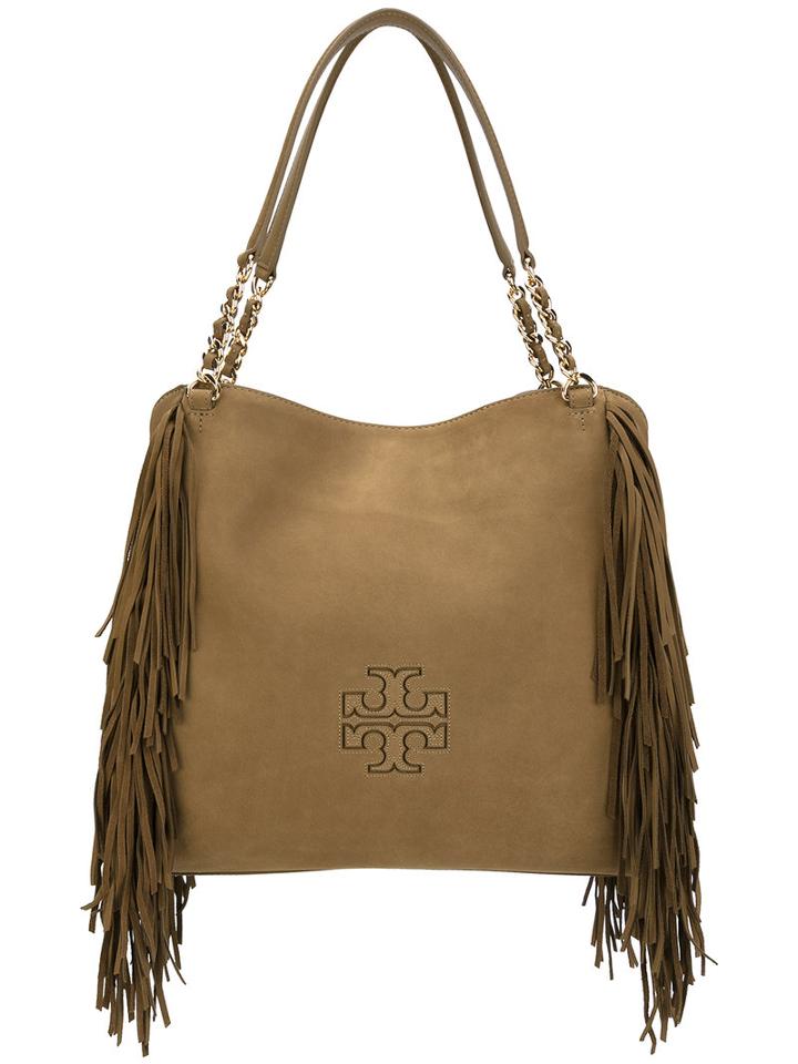 Tory Burch - Fringed Detail Tote - Women - Leather - One Size, Women's, Brown, Leather