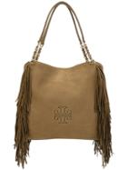 Tory Burch - Fringed Detail Tote - Women - Leather - One Size, Women's, Brown, Leather