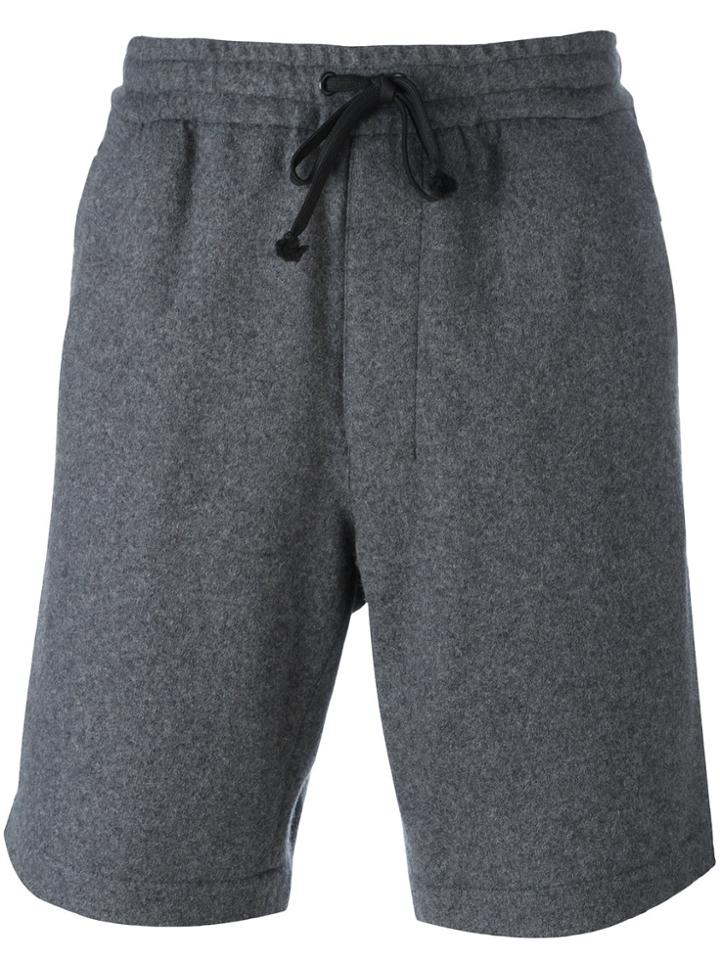 Ami Alexandre Mattiussi Elastic Waist Bermuda Short - Grey