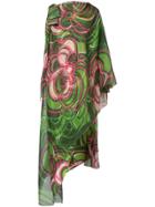 Marc Jacobs Flower Print Long Dress - Green