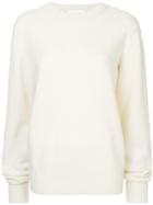 Helmut Lang Ring Crewneck Jumper - White