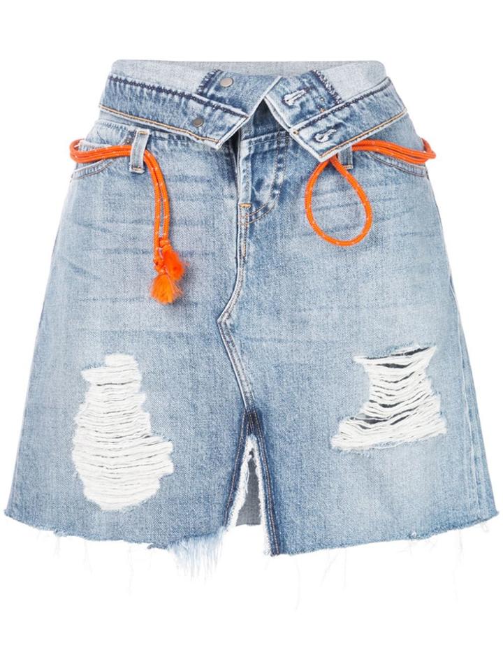 Hudson Sloane Skirt - Blue