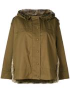 Stella Mccartney Faux-fur Trimmed Parka - Green