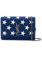 Saint Laurent Small Kate Bag With Embroidered Stars - Blue