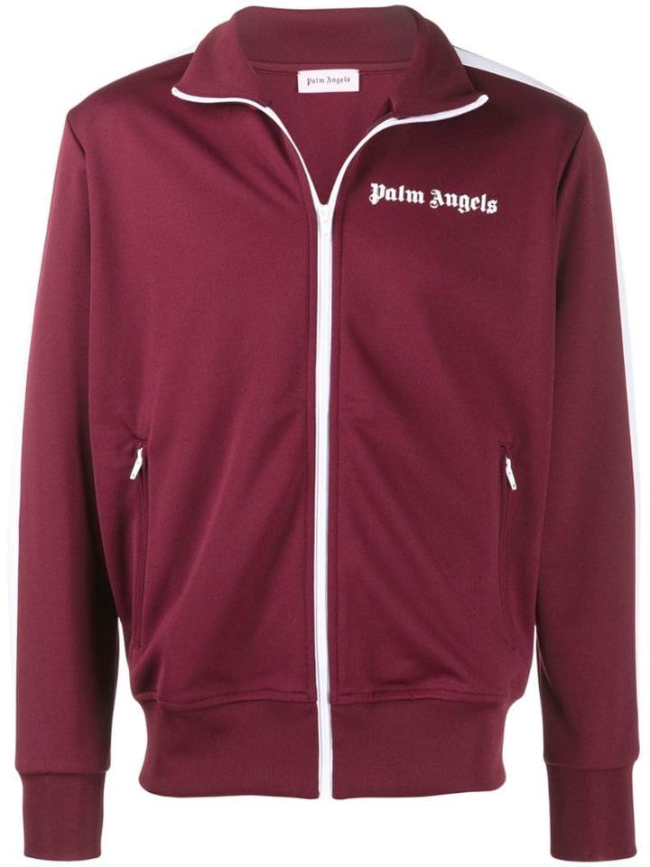 Palm Angels Printed Logo Jacket - Red