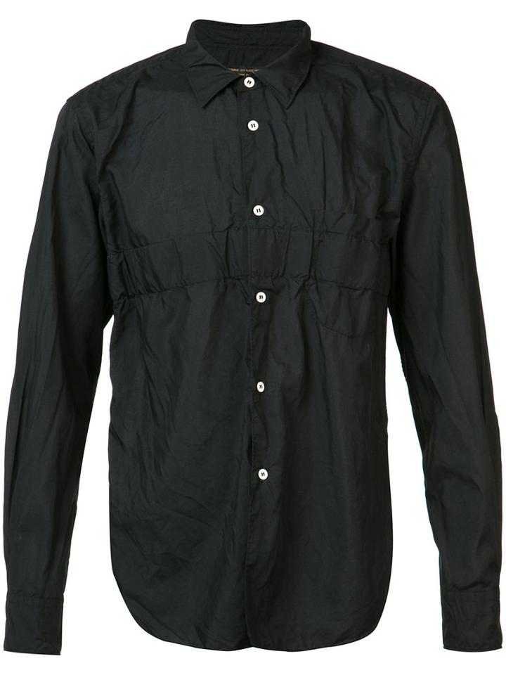 Comme Des Garçons Homme Plus - Gathered Chest Shirt - Men - Polyester - 2, Black, Polyester