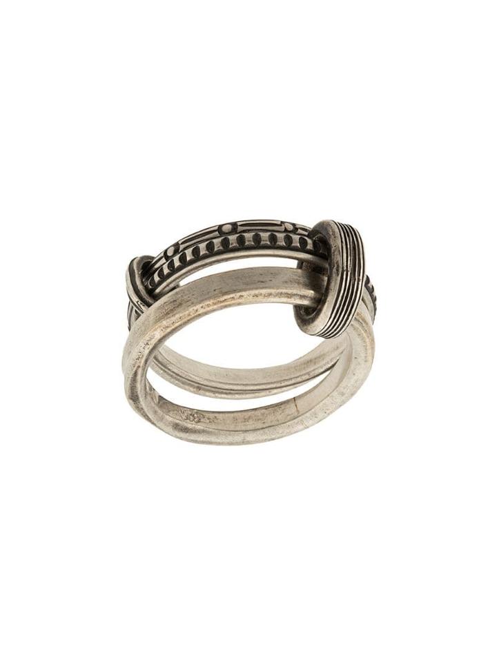 Werkstatt:münchen Trace Connected Ring - Silver