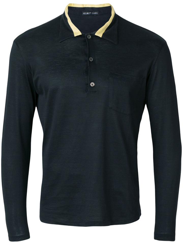 Helmut Lang Vintage Long Sleeve Polo Shirt - Brown