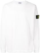 Stone Island Round Neck Sweatshirt - White