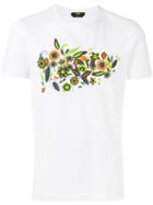Fendi Printed T-shirt, Men's, Size: 48, White, Cotton