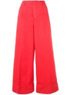 Incotex Flare Styled Trousers - Red