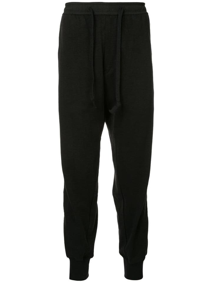 Ziggy Chen Side Stripe Track Pants - Black