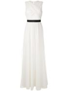 Reinaldo Lourenço Lace Panel Gown - White