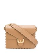 Coccinelle Small Box Shoulder Bag - Brown