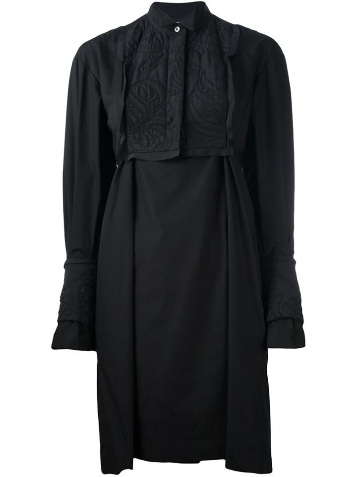 Sacai Calligraphy Embroidered Shirt Dress