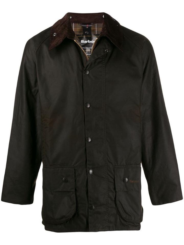Barbour Full Zip Waxed Jacket - Brown