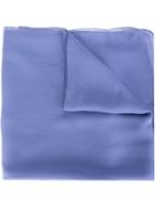 Alberta Ferretti Classic Scarf, Women's, Blue, Silk