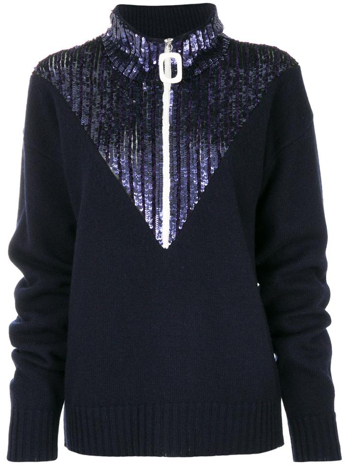 Aviù Sequin Embellished Jumper - Blue