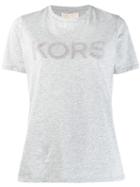 Michael Michael Kors Studded Logo T-shirt - Grey