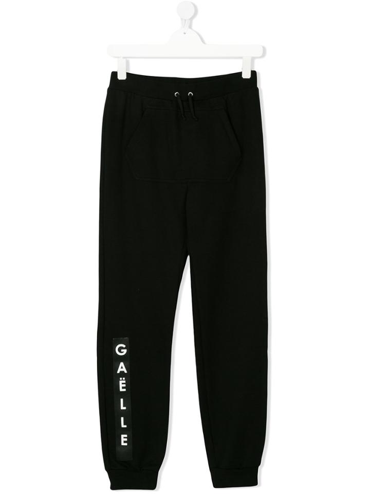 Gaelle Paris Kids Logo Track Pants - Black