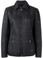 Salvatore Ferragamo Quilted Jacket, Women's, Size: 44, Black, Polyamide/polyester