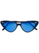 Cutler & Gross Ultra-fine Cat-eye Sunglasses - Blue