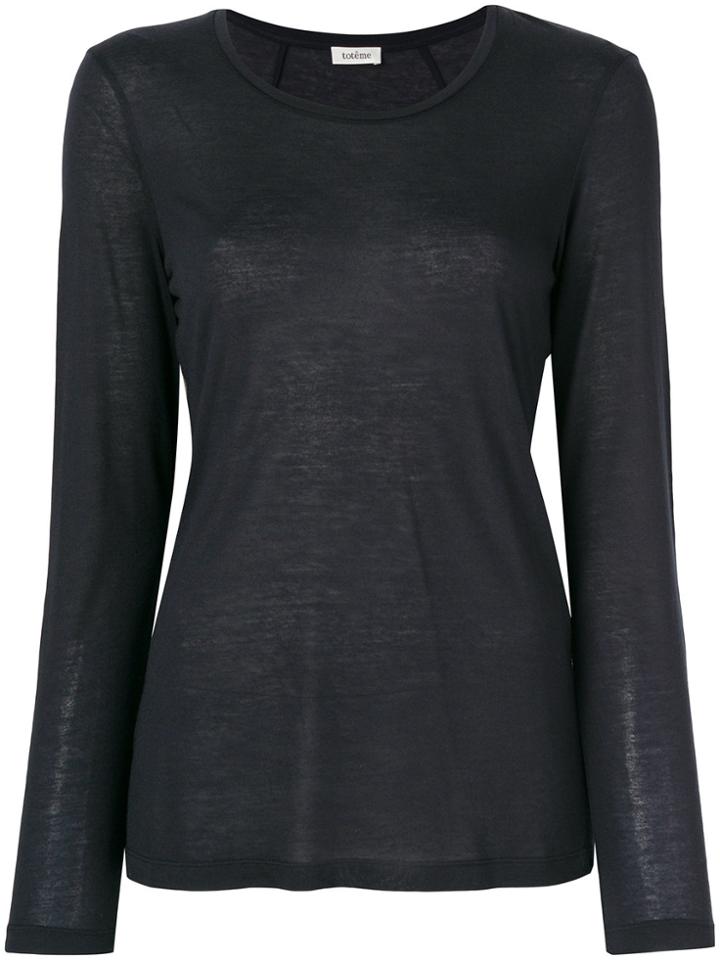 Toteme Long Sleeve Shirt - Black