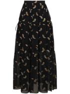 Chloé Paisley Maxi Skirt - Black