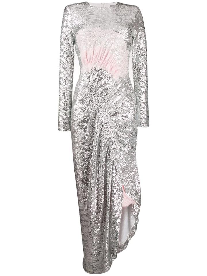 Preen By Thornton Bregazzi Wilda Sequin Dress - Silver