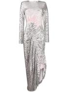 Preen By Thornton Bregazzi Wilda Sequin Dress - Silver