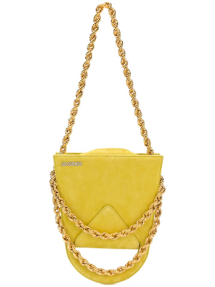 Jacquemus Chain Shoulder Bag - Yellow & Orange