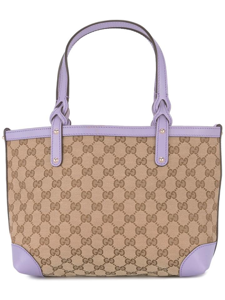 Gucci Vintage Gg Pattern Hand Bag - Brown