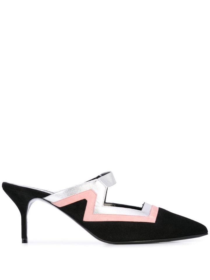 Pierre Hardy Vibe Heeled Mules - Black