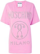 Moschino Oversized Question Mark T-shirt - Pink & Purple