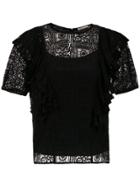 Nk Lace Blouse - Black