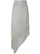 Lost & Found Ria Dunn Asymmetric Midi Skirt - Grey